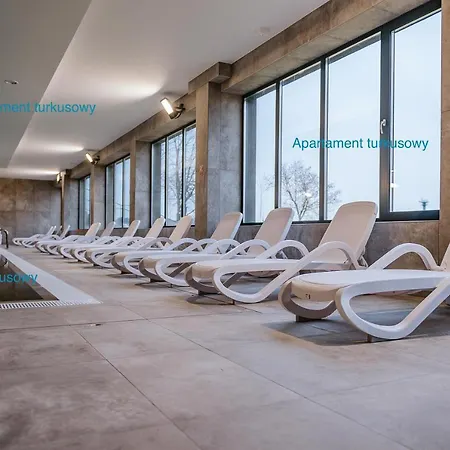 Lägenhet Turkusowy - Basen, Sauna, Klimatyzacja *